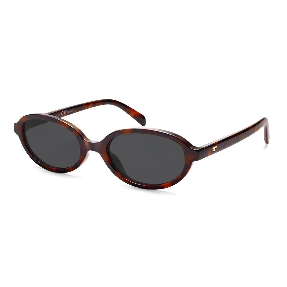 Retro Oval Polarized Sunglasses for Women Small Narrow 90s Trendy Y2k